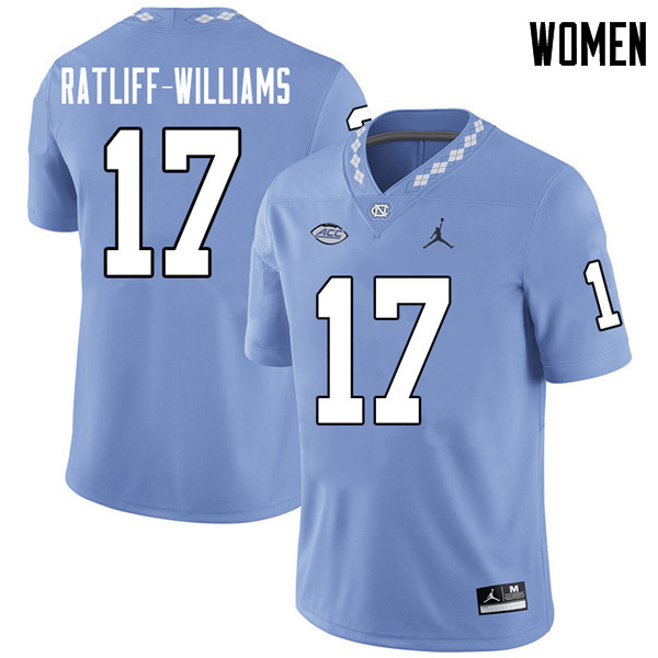 Jordan Brand Women #17 Anthony Ratliff-Williams North Carolina Tar Heels College Football Jerseys Sa